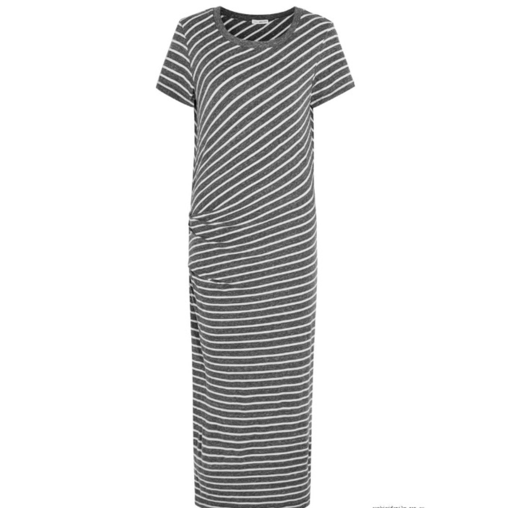 James Perse Long Rushed Dress - Picture 2 of 8